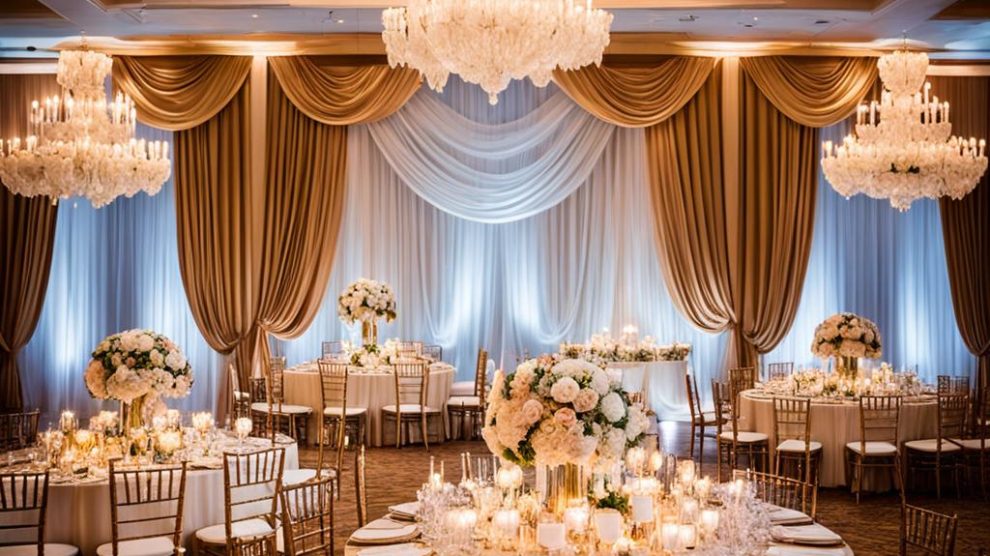 Drapes and Dreams: Transforming Your Ballroom with Fabric